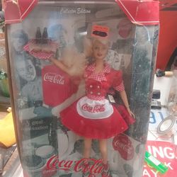 1998 Coca cola Barbie Carhop.