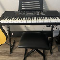 Keyboard Piano With Chair