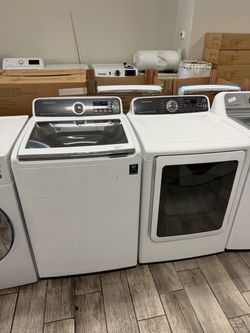 Samsung washer and dryer set electric with warranty