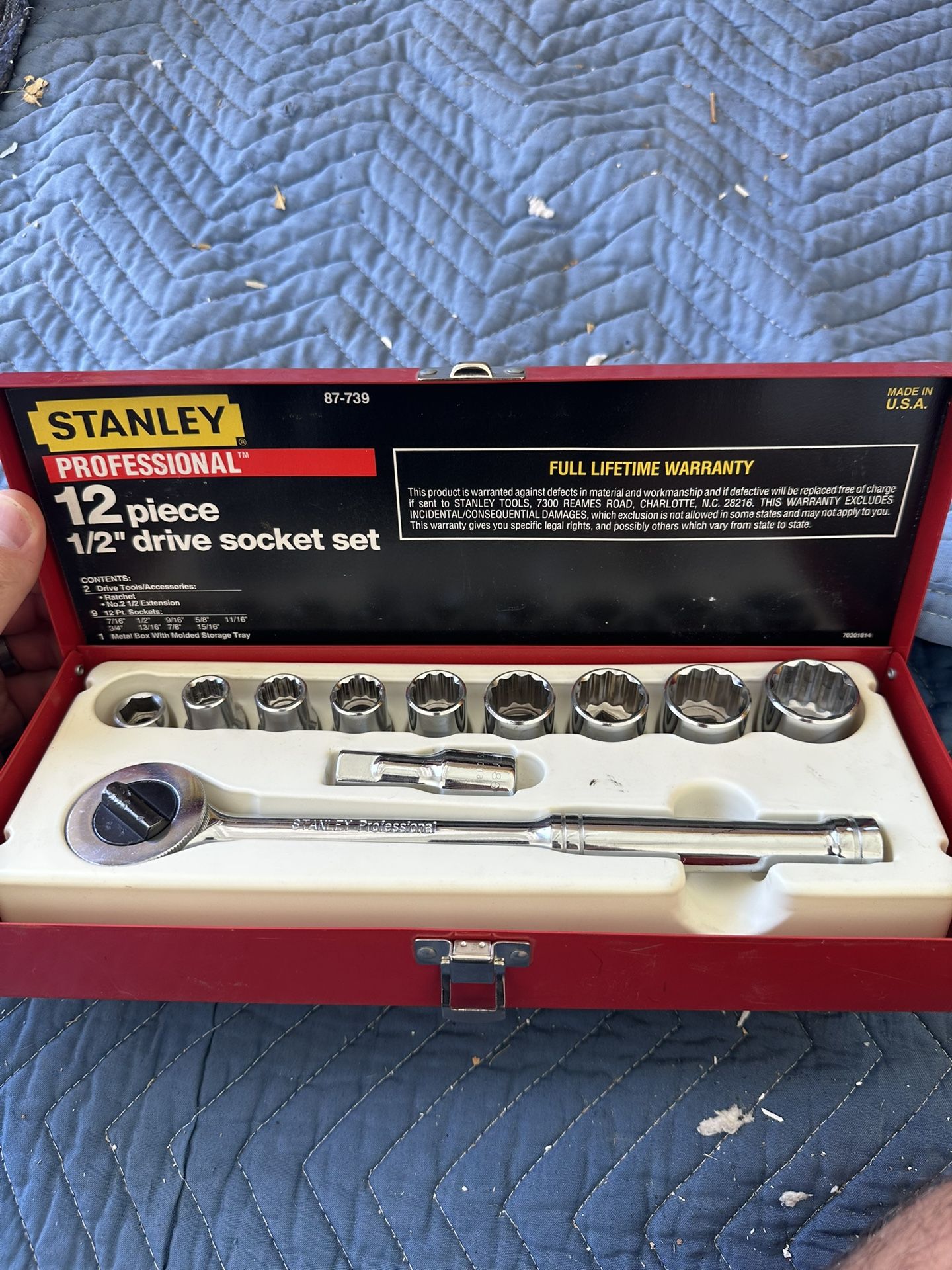 Stanley 1/2" Drive Socket Set