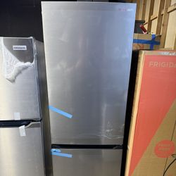 Brand new Sharp 24 in. 11.5 cu. ft. Counter Depth Bottom Freezer Refrigerator in Smudge Resistant Stainless Steel ENERGY STAR Certified