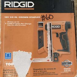 Ridgid 3/8in Crown Stapler