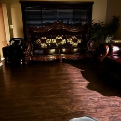 Expresso Leather 3pc Living room Set