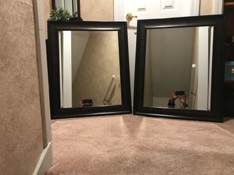 Two 29 wide by 33 long Decorative large Mirror for $50