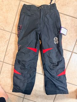 Spyder Kids Snow Pants Black and Red