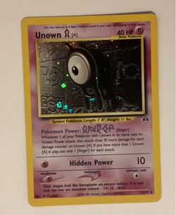 Unown (A) Holo Rare Pokémon Neo Discovery