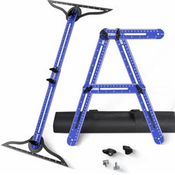 Stair Tread Template Tool - Stair Tread Gauge, Stair Tools For Stair Measuring Tool Stair Gauge Jig Stair Template Stair Step Tool, Hidden Screw Slide