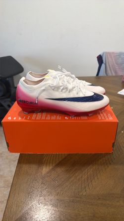 Nike Mercurial Vapor 16 Elite FG - White Blue Red - Size 10 US - Brand New