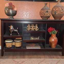 Dark Brown Media Console and TV Stand and Storage Unit