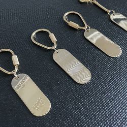 Gold keychains