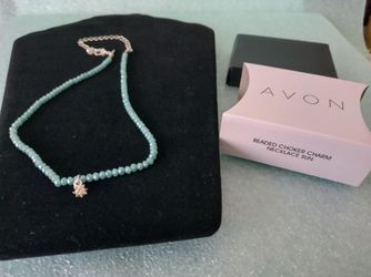 Avon Beaded Charm Necklace Sun