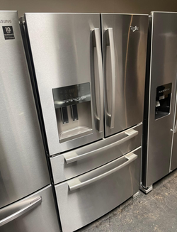 Whirlpool 4-Door Refrigerator Stainless Steel with FrenchDoor