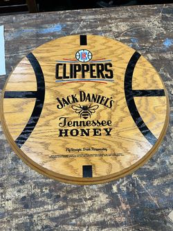 Man cave Jack Daniel’s Clippers sign
