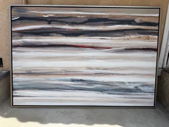 modern abstract landscape / seascape-style painting.