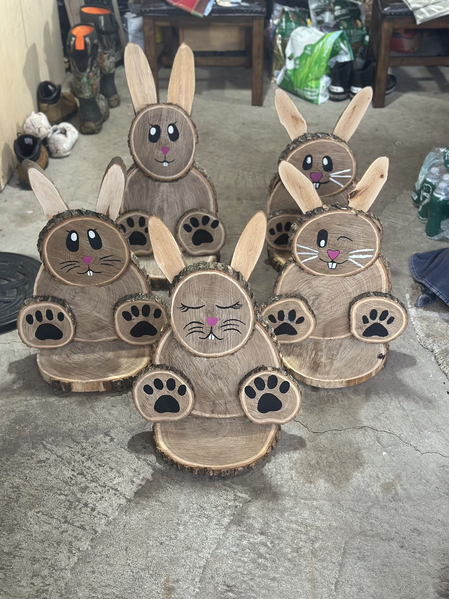 Homemade Wooden Backyard Decoration