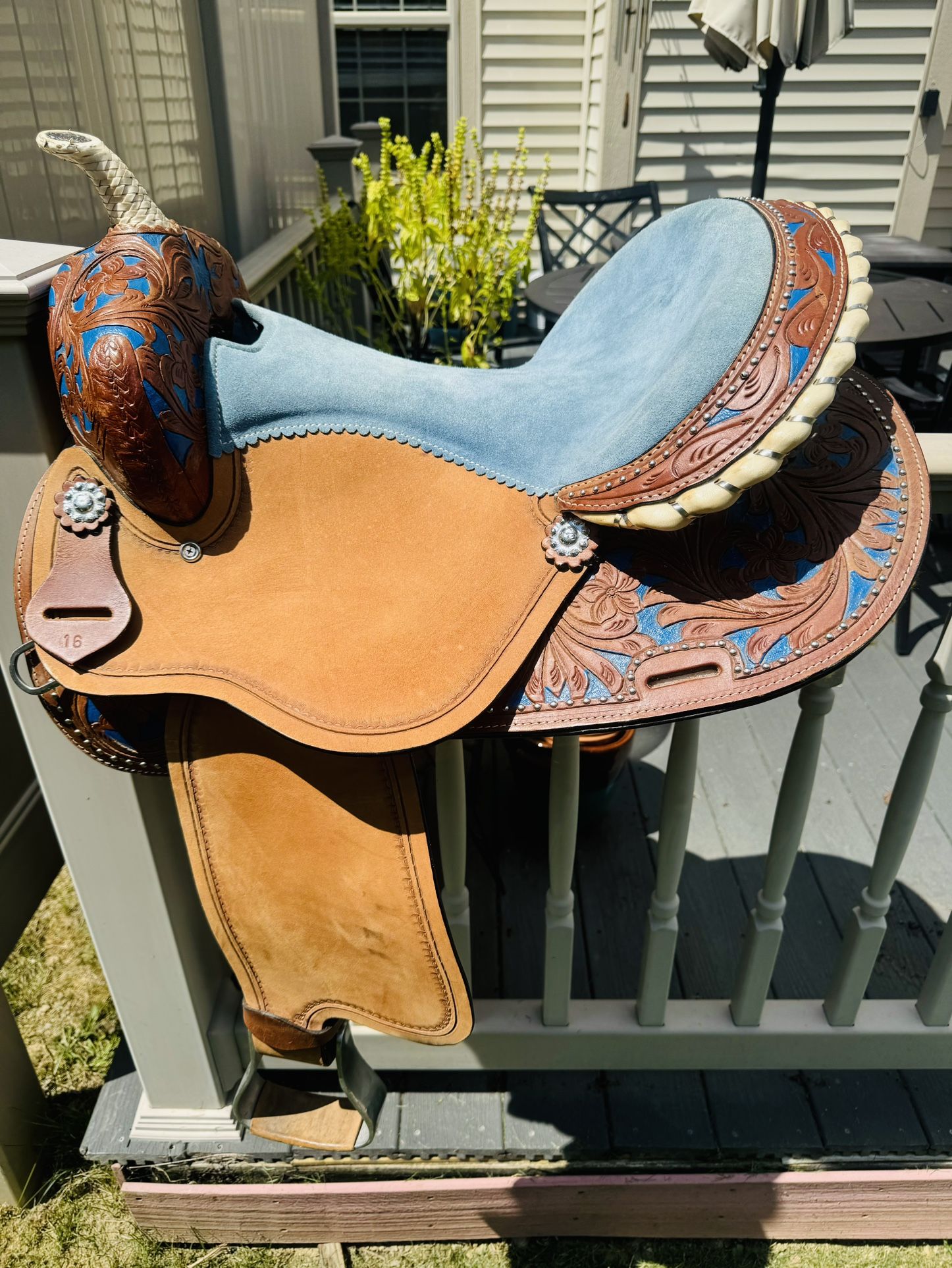 16 Inch Leather Saddle