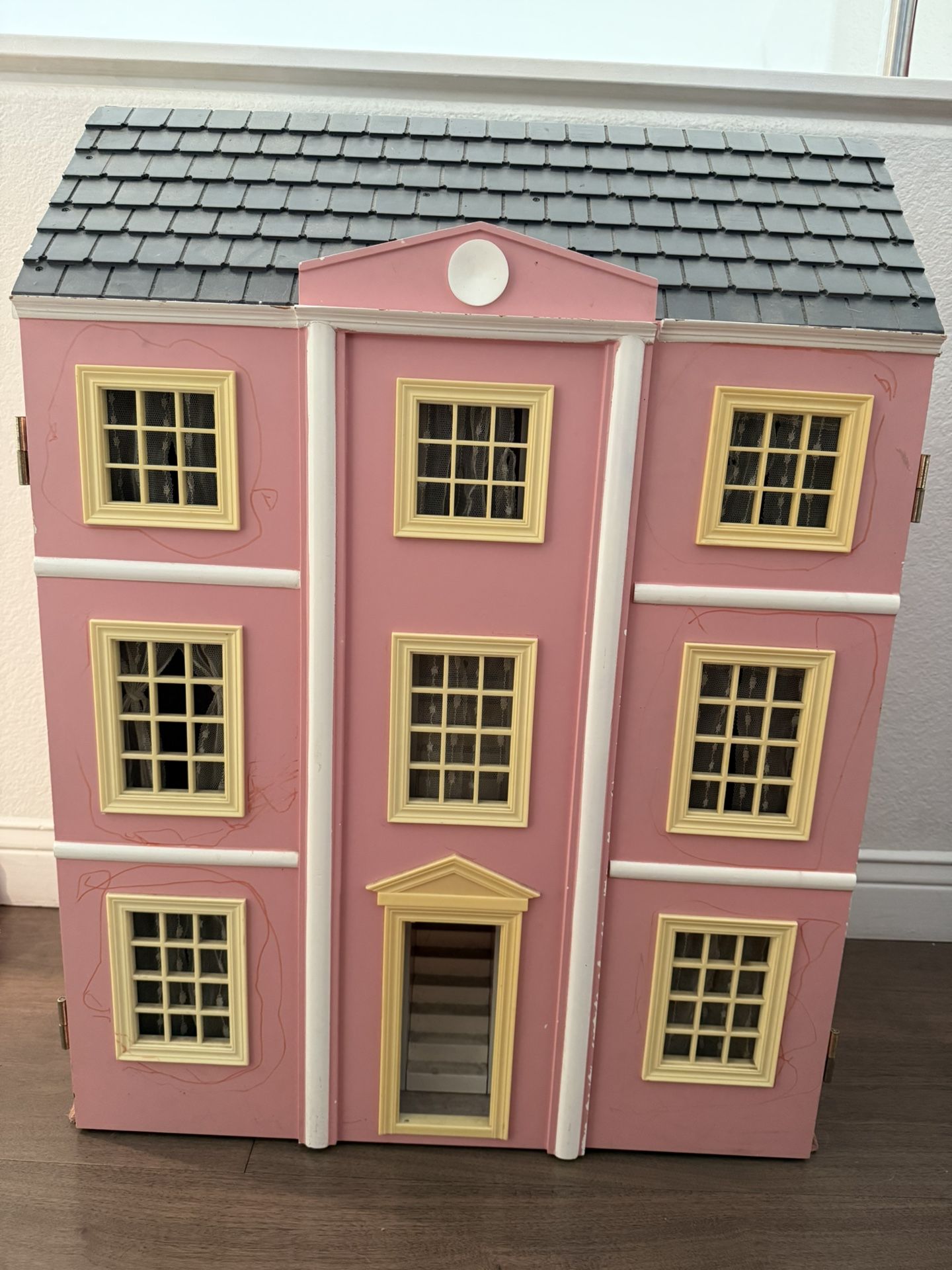 Pink Wooden Dollhouse $50