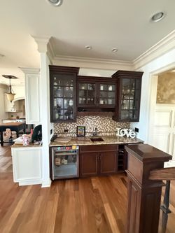 Wet bar cabinets tops and appliances
