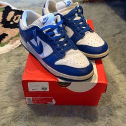 Kentucky Nike Dunks (White Laces Included) 