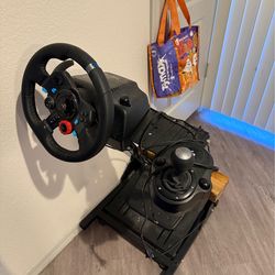 Logitech g29 with stand and shifter