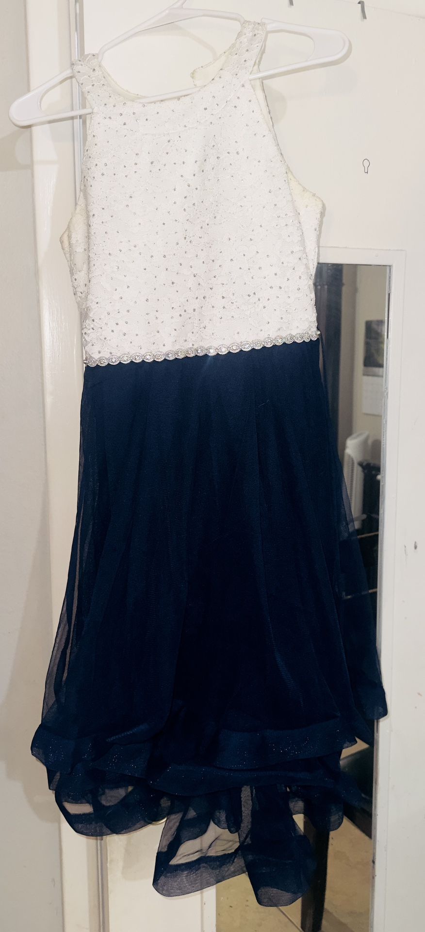 White And Blue Dress