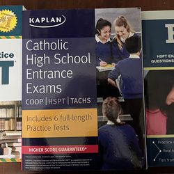 Lot of 3 HSPT Study Books and Practice Tests