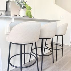 Beige Counter Stools 