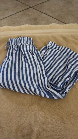 Girls stripped cotton pants