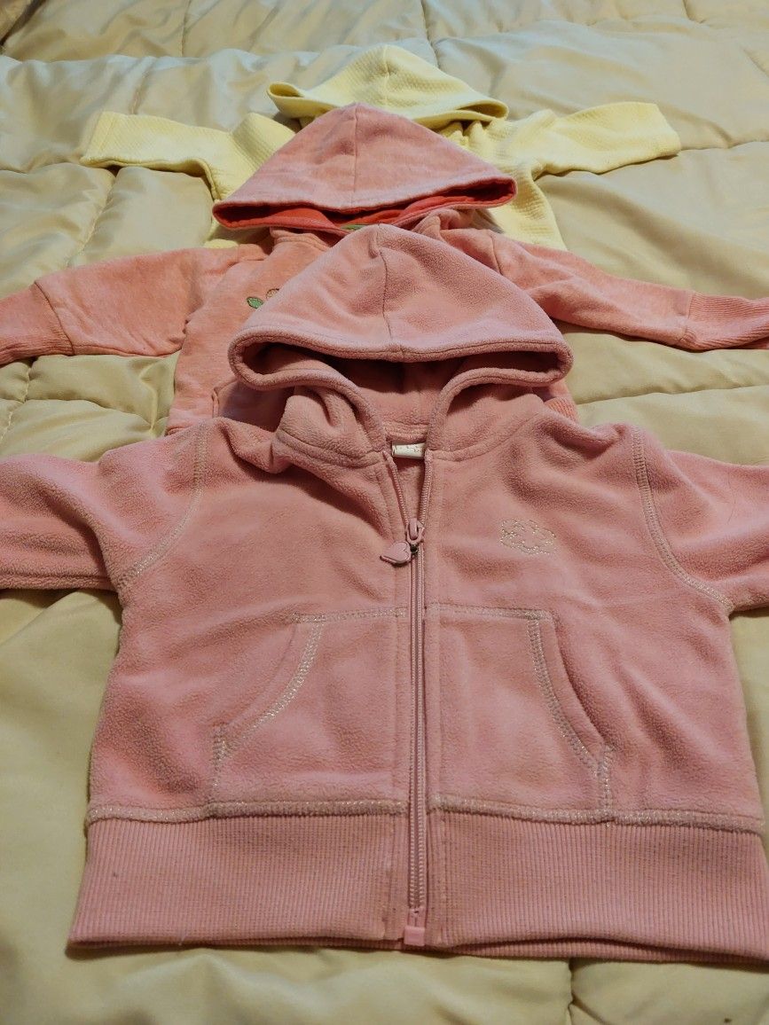 3 Hoodies 6 Month Old Girl