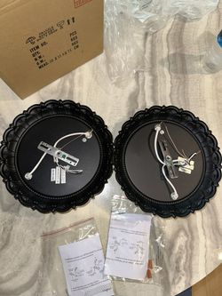 Set of 2 Brand New Black Wall Light Fixtures – Brand New - $25 Each Or $50 For The Set
