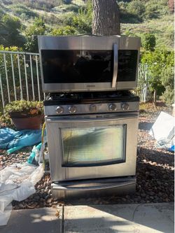 Samsung Gas Range and Microwave