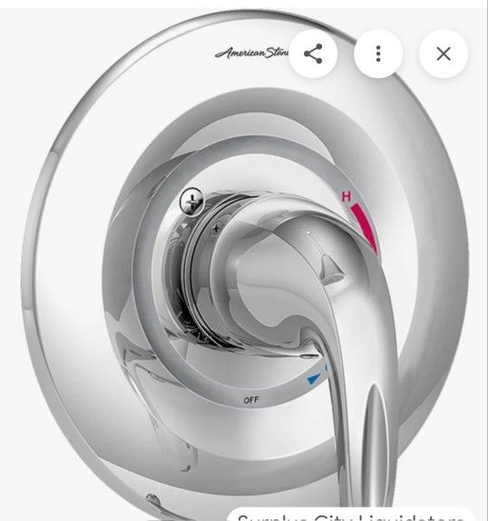 American Standar, TU385500WD.002, Valley Only Trim W / Pressure.