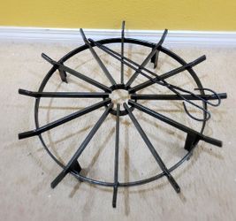 20 In Fire Grate Long Grate,  Wagon Wheel Firewood 12 Iron Bars Fireplace 