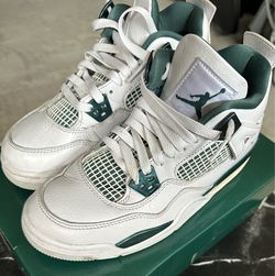 Air jordan 4 retro oxidized green-white