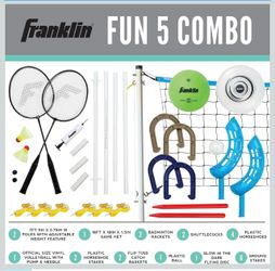 Franklin Fun 5 Combo Outdoor Game Set