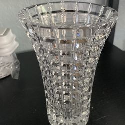 Waffle Cut Vintage Heavy Lead Crystal