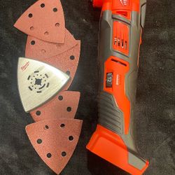 Brand New Milwaukee M18  Multi Tool W/ Sand Discs And Attachments 