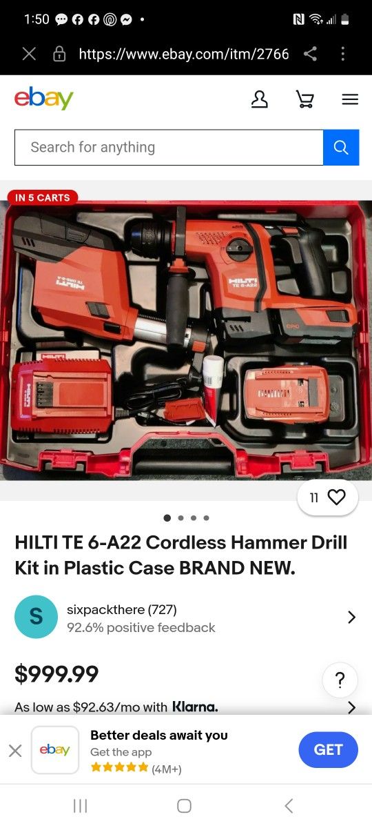 Hillary Corliss hammer drill.
Set