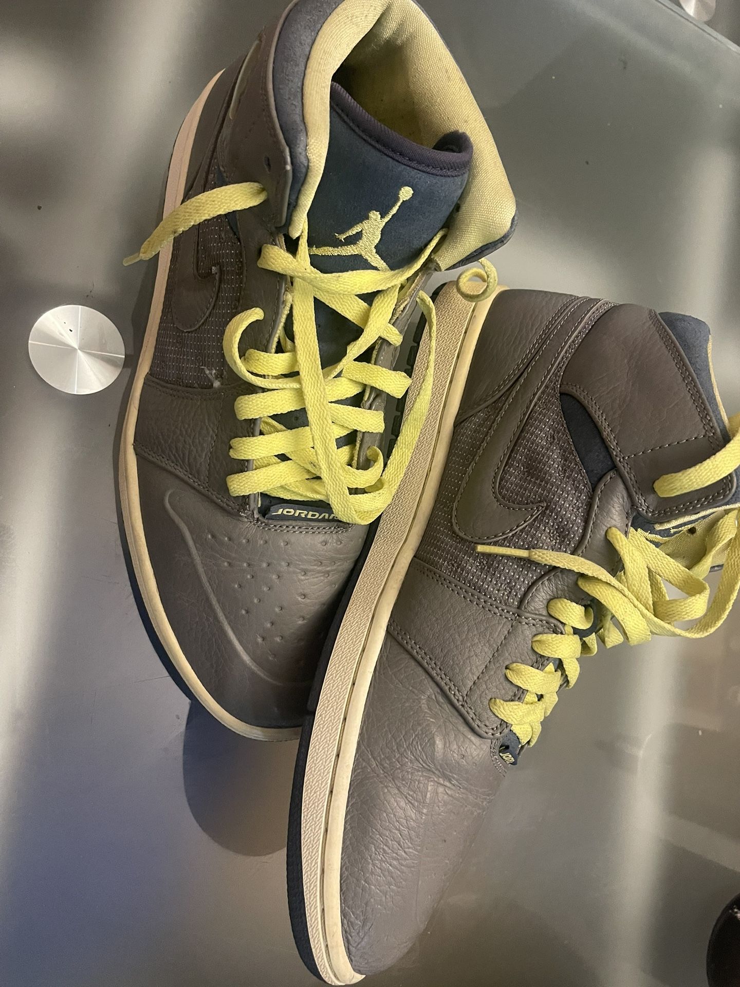 Jordon 1 Retro 97 Pewter Electric Yellow