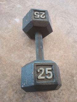 Iron dumbell 25lbs