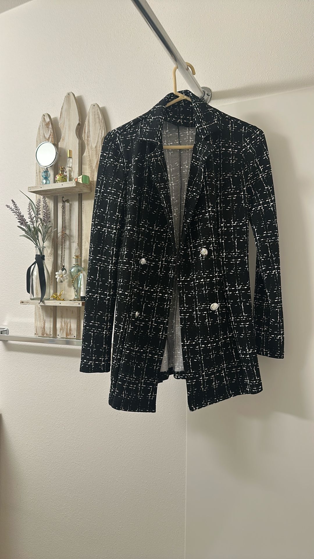 SHEIN Overcoat Light Weight Blazer Style