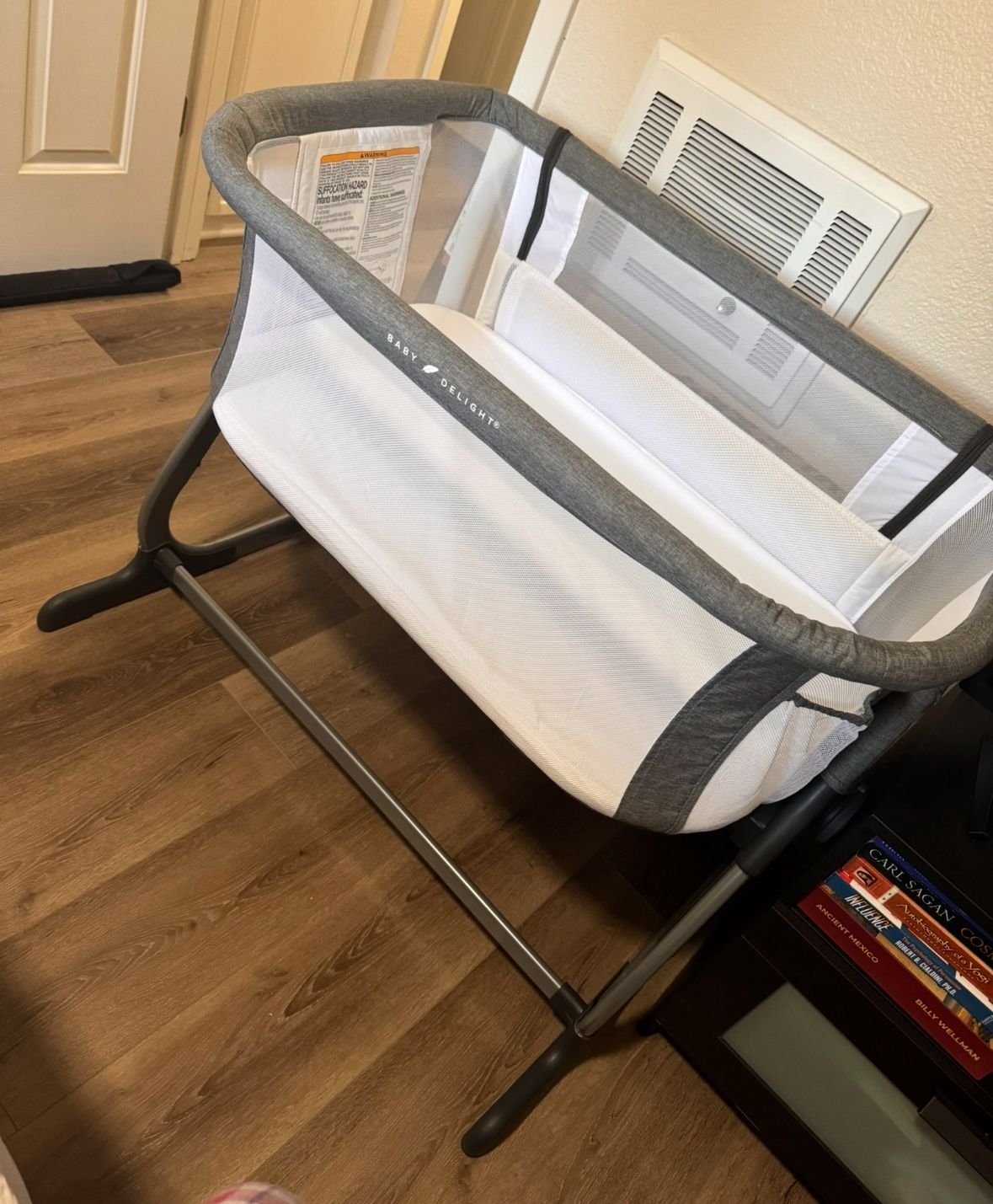 Baby Delight Beside Me Dreamer Bedside Sleeper Bassinet + 4 sheets + 2 mattress covers