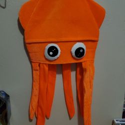 Splatoon/Orange Squid Light Up Tentacle Hat! Excellent Condition!