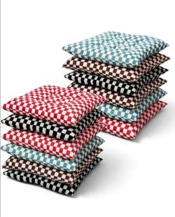 Geetery 12 Pcs Large Floor Pillows Gift Bulk Square Seating Cushion 15.7''
Back to School, Checkerboard Cushions, Reading Nook Pillow for Student, Sch