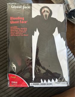 Ghost Face / Scream Kids Costume size LG