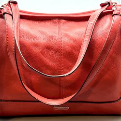Coach Park Red Leather Tote Bag 