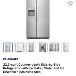 Frigidaire  refrigerator - stainless still