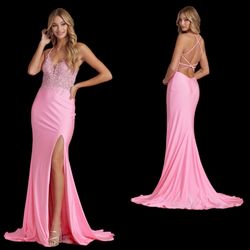 New With Tags Size 6 Pink Prom Dress $215