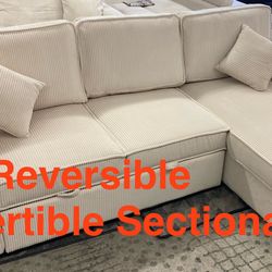 New Convertible Reversible Sectional (Finance and Delivery)