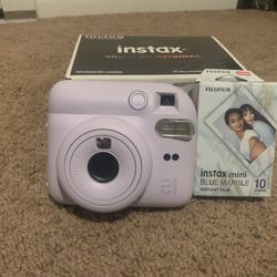 Brand New Fujifilm Instax Mini 12 Lilac Purple + 10 Bonus Films!